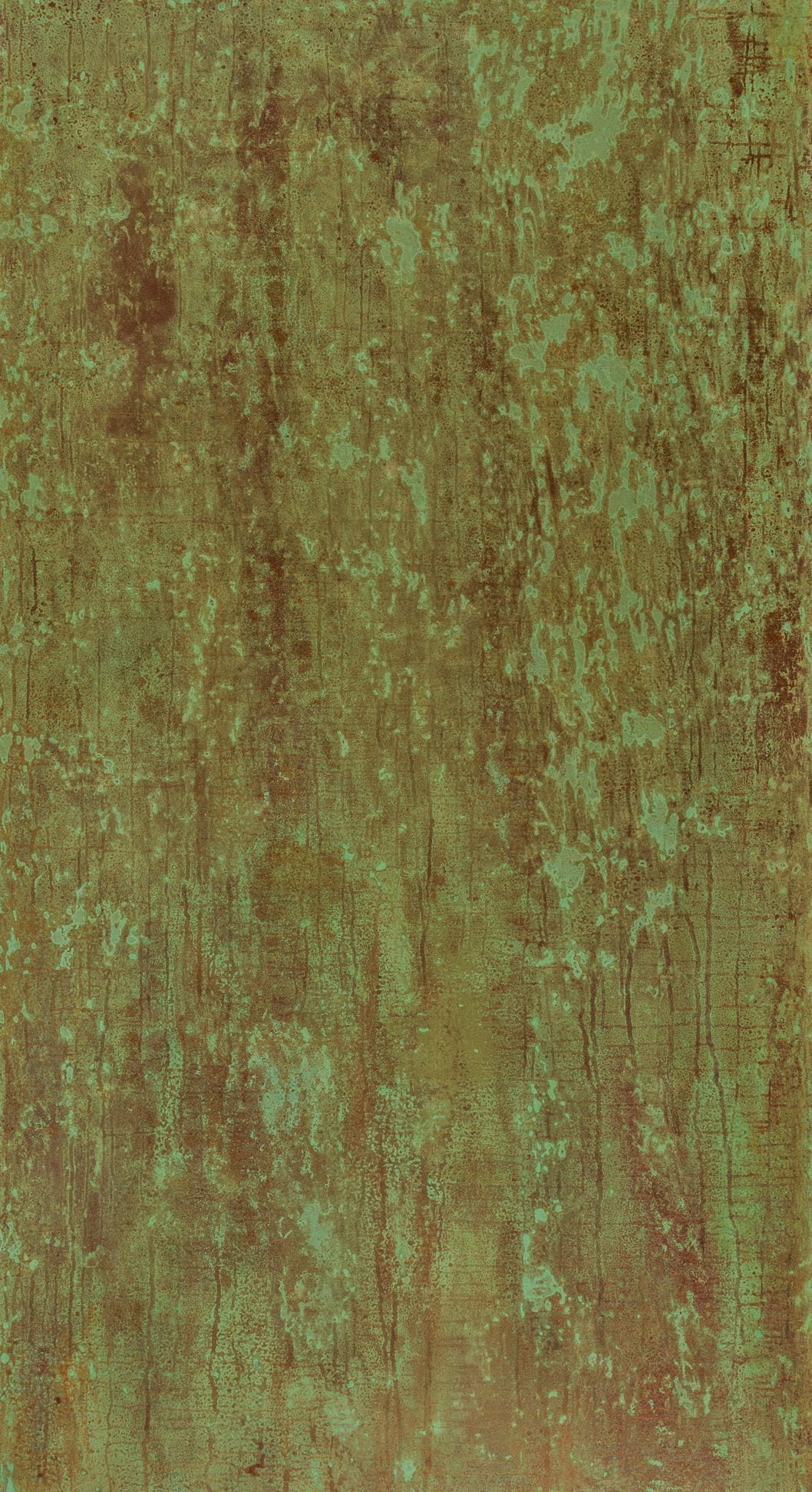 Mario Moraes, Afloramento, Oxidised metals on wood panel
