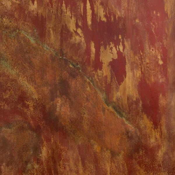 Mario Moraes, Camanducaia. Iron and copper on wood panel.