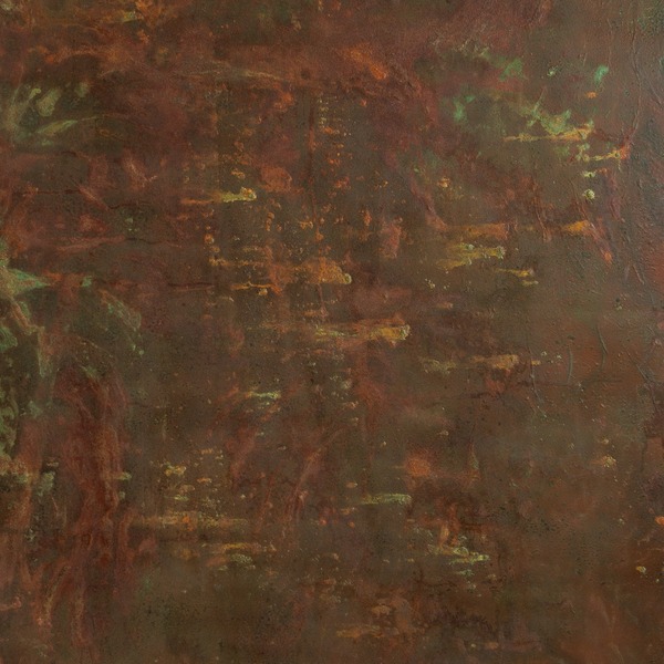 Mario Moraes, Bom Repouso. Copper and iron on wood panel.
